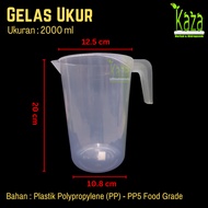 2000 Measuring Cup ML - 2 liter Plastic Measuring Glass