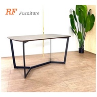 Dining Table /6-8 Seater Dining Table /Metal Leg Dining Table/RF FURNITURE METAL LEG DINING TABLE