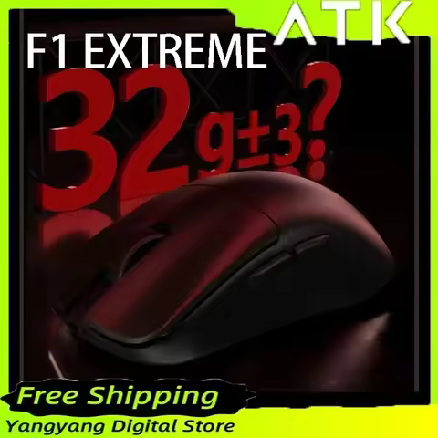 New ATK Blazing Sky F1 Extreme Liekong F1 Mouse Double 8K PAW3950 FPS Low Delay Wireless Gaming Mous