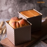 TV KLIVING Authentic CHEFMADE Loaf Pan Corrugated Toast Box (250G/300G Dough Capacity) 学厨吐司模 Cheesecake Oval Mould