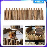 [Etekaxa] Hamster Wooden Fence Hamster Bridge Hamster Chewing Hideout Habitat Decoration Door Fence Climb Ladder for Hamster