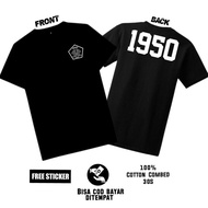 KAOS PERSIK KEDIRI 1950 / KAOS 1950 PERSIK KEDIRI / KAOS ULTRAS KEDIRI 1950 katun Combed 30s Nyaman 