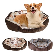 Octagonal Cat Bed Lambswool Pet Nest Bed for Cats Small Dog Warm Puppy Kennel Sofa Kitten Cave Basket Pet House Cat Accessories