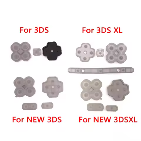 1-10PCS Replacement Conductive Rubber Silicone Pads Buttons For 3DS & New 3DS XL LL Console