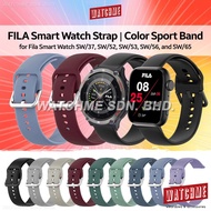 Strap for Fila Smart Watch SW/37B+ SW/56, Color Sport Band 22mm, Stainless Steel Buckle (SW37 SW56 S