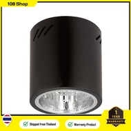 โคมดาวน์ไลท์ติดลอยกลม 6 นิ้ว E27x1 LUZINO รุ่น MZY601-BK สีดำ Round Floating Downlight 6 Inches E27X