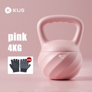 แข็ง เคตเทิลเบล 4kg/6kg/8KG เคตเทิลเบลล์แข็ง KUS จับง่ายกระชับมือ weight training kettlebell แบบนิ่ม