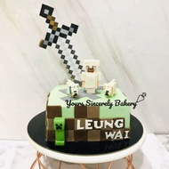 6inch Minecraft Cake