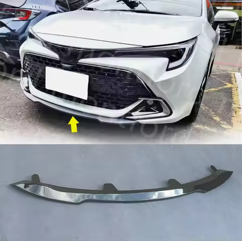 FOR 2019-2023 Toyota Corolla Auris E210 5DR Hatchback Front Bumper Lip Gloss Black real carbon fiber