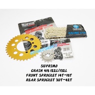 SUPRIMO RACING FRONT SPROCKET 13T-16T  30T-42T RXZ LC135 SRL110 Z ZR Y125Z 415 415H YAMAHA LC 135 SP