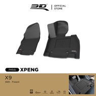 3D Mats พรมปูพื้นรถยนต์ XPENG X9 2025 - 2026 พรมกันลื่น พรมกันนํ้า พรมรถยนต์