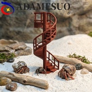 ADAMESUO Crab Habitat Decoration, Multi-Level Decorative Jumping Spider Climbing Ladder, Spider Toy 