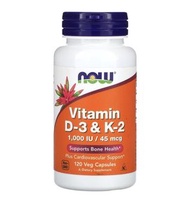 🌟Best Seller Sale🌟美國 Now Foods USA Vitamin D3 &amp; K2 維他命D3 &amp; K2 120 粒素食膠囊 Veg Capsules 🔴 支持骨骼健康 🔴 有助於心血管健康 🔴 Supports Bone Health 🔴 Plus Cardiovascular Support