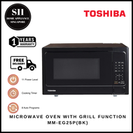 TOSHIBA MM-EG25P(BK) 25L MICROWAVE OVEN WITH GRILL FUNCTION - 1 YEAR WARRANTY