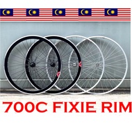 700 RIM FIXIE Bicycle Fixie Alloy Rim Set Wheelset 700C (sepasang)