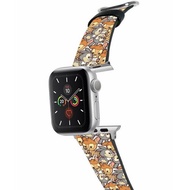 迪士尼小鹿斑比十字壓紋牛皮Apple Watch真皮皮革錶帶 5437