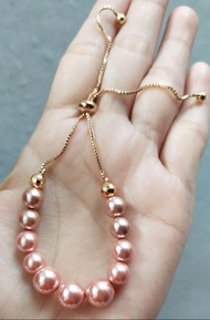 Gelang Serut Gold Mutiara Shell Dari Lombok NTB