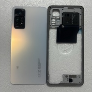 Full Housing For Xiaomi Redmi Note 11 Pro 5G 2201116SG Middle Frame+Glass Battery Cover Door With Ca