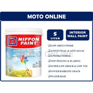 Nippon Paint Odourless Air Care 5LT WHITE/ Cat dalam/Water base