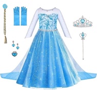 Skirt Frozen ELSA ELSA Princess Dress Halloween Girl ELSA Mopping Dress Dress