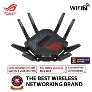 Asus ROG Rapture GT-BE98 Quad-band WiFi 7 (802.11be) Gaming Router, support new 320MHz bandwidth & 4