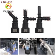 MUNDAUN Hose Coupler, PA12 Plastic Bundy Tee  Line Hose, 45° 7.89 ID6 Quick Release Connector