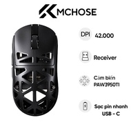 Chuột Gaming Không Dây MCHOSE A7X Ultra PAW3950 TI (MC-A7X-2) (Đen)
