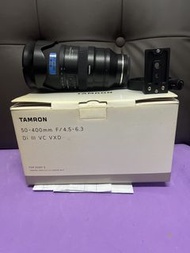 完美無瑕 全套有盒 香港行貨有保養 2027-11 Tamron 50-400 50-400mm VXD VC 最新款 Sony FE Mount  腳架 (本身需領購）
