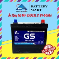 Battery 12V-60Ah, Car Battery GS MF 55D23L/R