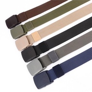 Outdoor Sports Nylon Tactical Belt Plastic Buckle Anti-Allergy Canvas Belt Men's Leisure Environmental Protection Belt Wholesale