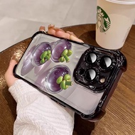 3 in1 Mangosteen Case For Oppo Reno 10 10pro 9 9pro1111f 11pro 12 12pro12f Phone Case Soft Anti fall