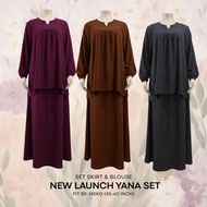 (51-60 INCH) PLUSSIZENAJMAR YANA SET BLOUSE + SELUAR/SKIRT I 51-60 Inch Muslimah Blouse