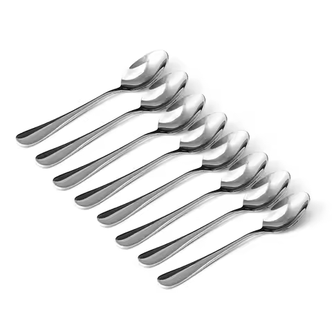 8 Pcs Stainless Steel Coffee Spoon Dishwasher Safe Nutrition Making Supply G5AB