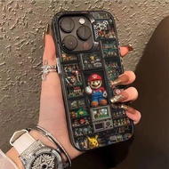 Casing iPhone 15 pro max,For iPhone 11/12/13/14/15/16 Pro Max Mini,Phone Case,Super Mario Game