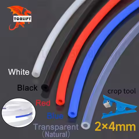 1M Bowden Extruder PTFE tube for J-head Hotend V5 V6 1.75mm Filament ID 2mm*OD 4mm Teflonto pipe for