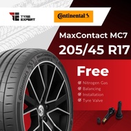 205/45R17 CONTINENTAL MaxContact MC7 (With Delivery/Installation) tyre tayar