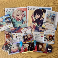 BANDAI Lycoris Recoil Merchandies keychain/file/arcylic/art board/collection card