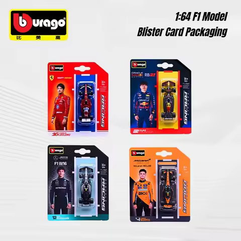 Bburago 1:64 Formula 1 Car Model,Ferrari SF-25 Mercedes-AMG F1 W16 Red Bull RB21 McLaren MCL39,Child