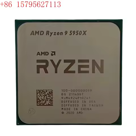 AMD R9 5950X 16 core 32 threads, processor, computer CPU