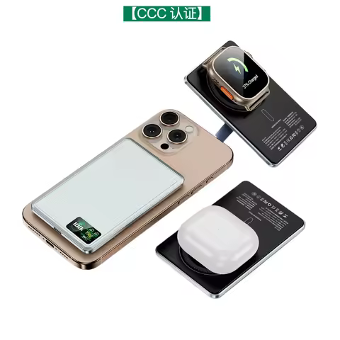 [CCC] 5000mAh Magnetic TFT display Power Bank 10000mAh 15W magsafe Wireless Fast Charger Portable Ex