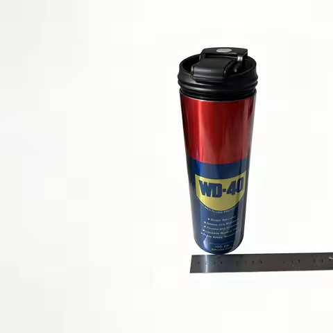 WD-40 Themed 20oz Stainless Steel Tumbler with WD-40 Logo & Multi-Use Design - Double-Wall Vacuum In