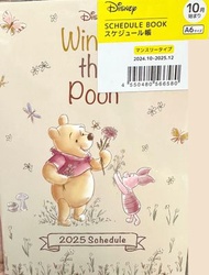迪士尼 - 日本Disney限定 "小熊維尼" 2025 手帳 記事簿 日曆筆記本 功課簿 上課月曆 年曆