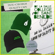 ♝ ❂ ◰ DLSU-CSB (De La Salle-College of Saint Benilde) High Quality Baseball Cap