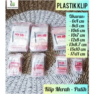 MERAH (1 Pack - contents 100) Plastic Clips UK: 6x4cm, 8x5cm, 10x6cm, 10x7cm, 12x8cm, 13x8,7cm, 15x1