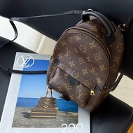 LV 小書包 後背包 老花 新款拉鍊 palm spring mini