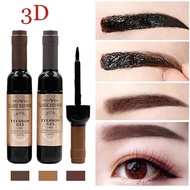 Red wine bottle tearing eyebrow glue/eyebrow dye cream/waterproof and non-smudged eyebrow dyeing cre