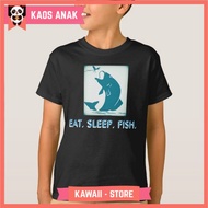 Eat, Sleep, Fish Youth Tee Premium Quality Kids T-Shirt