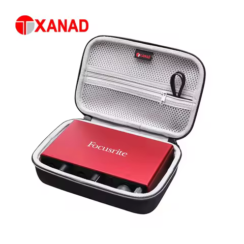 XANAD Hard Travel Case for Focusrite Scarlett 4i4 3rd Gen USB Audio Interface Travel Protective Carr