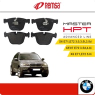REMSA Rear Brake Pads (1 set) - Compatible with BMW X5'07 E70 3.5d,4.8i,X6 E71,E72 3.0,3.5i,3.5d,X6 
