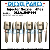 4x Diesel Fuel Injector Nozzle Tips DLLA150P666 for Toyota Coaster Dyna 4.1L 15B-FT / 23600-58090 23